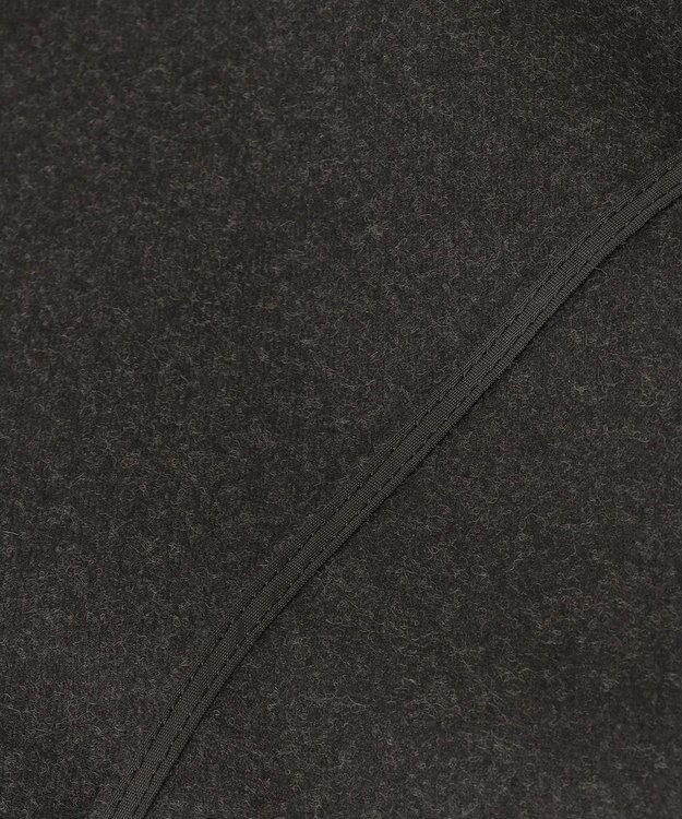 ICB L 【洗える】 ウールミルドサキソニー ロングシャツ チャコール系