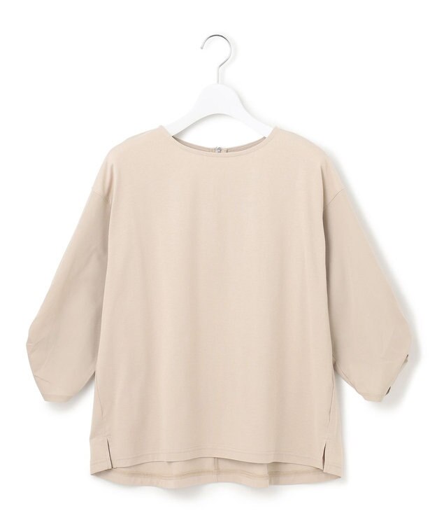 J.PRESS YORK STREET 【WOMEN】【SMOOTH JERSEY】ツイストスリーブ プルオーバー ベージュ系