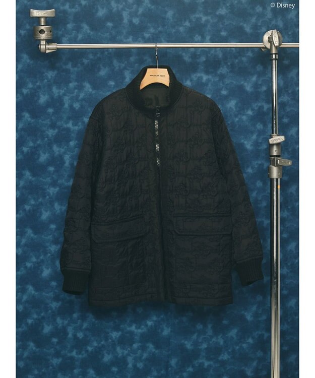 AMERICAN HOLIC ミッキー柄中綿キルトジャケット／Ｍｉｃｋｅｙ Black