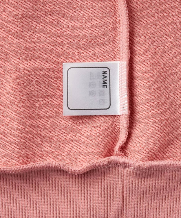 MIKI HOUSE HOT BISCUITS 【70-120cm】【Everyday Series】ワンポイント くすみカラー裏毛パイルトレーナー サーモンピンク