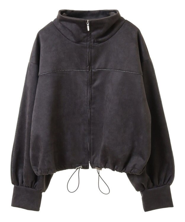 Green Parks スウェード調トラックジャケット Charcoal Gray