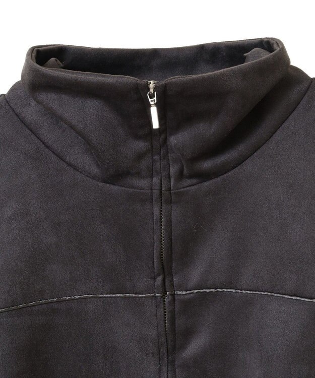 Green Parks スウェード調トラックジャケット Charcoal Gray