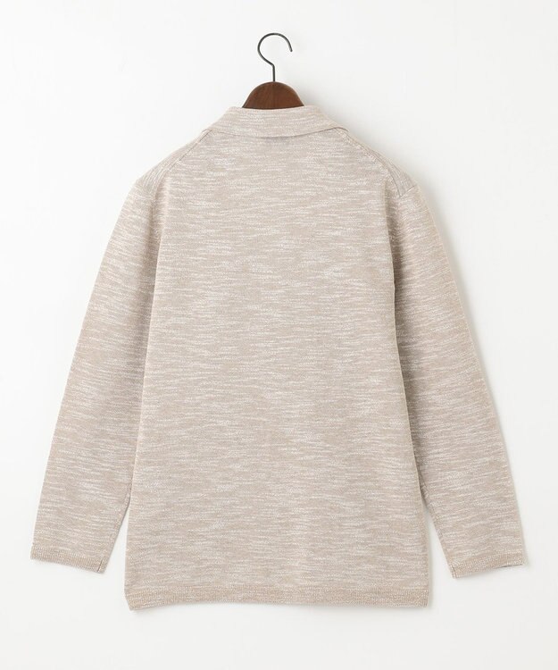 JOSEPH ABBOUD 【清涼感/軽い/洗える】 スラブギマニットジャケット ベージュ系