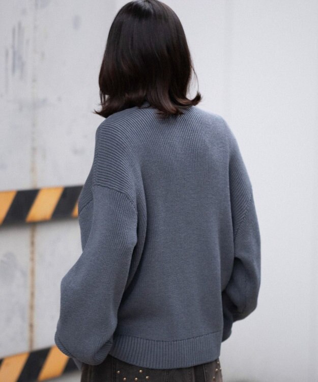 WEGO 【ユニセックス着用ITEM/MLサイズ展開】クロップドカーディガン ブルーその他