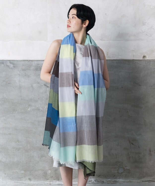 POLS 極細コットンストール Lサイズ ブルー