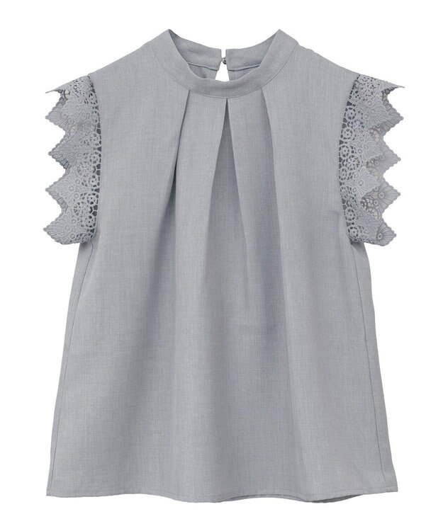 Green Parks ・ＥＬＥＮＣＡＲＥ　ＤＵＥ　リネンライクフリルブラウス Ivory