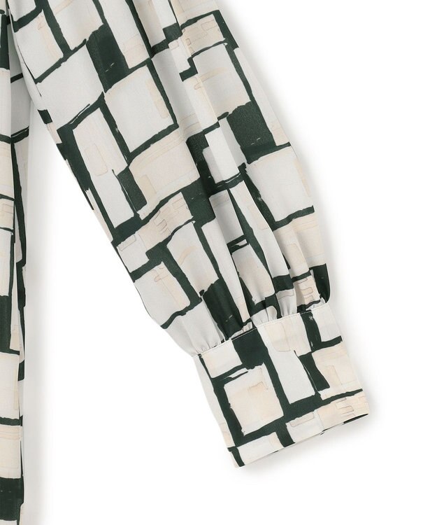 23区 S 【洗える】ARGENTI コラージュプリント ワンピース ブラック系