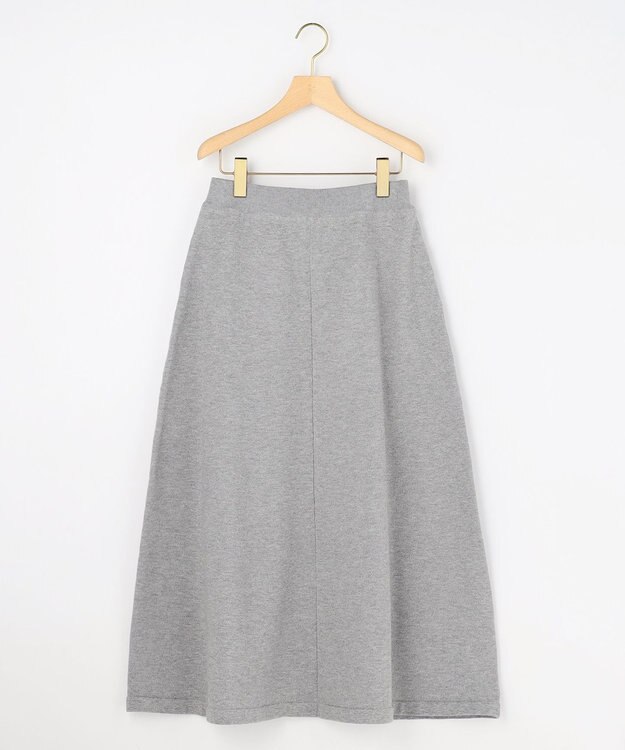 組曲 スウェットニット スカート ライトグレー系