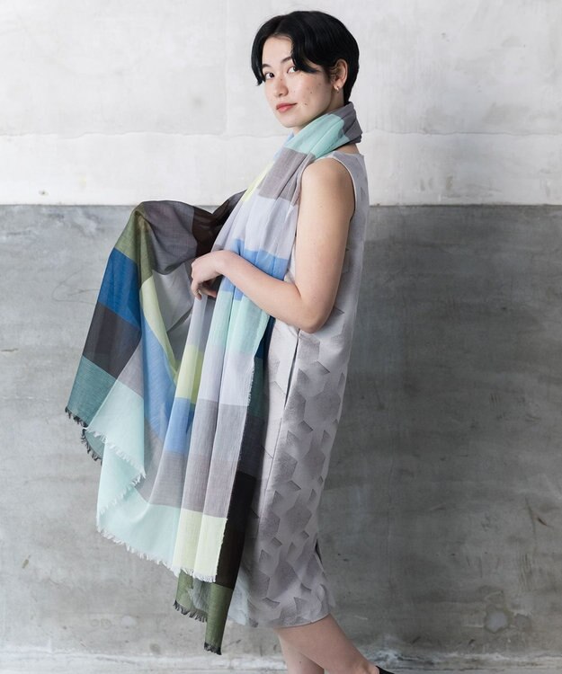 POLS 極細コットンストール Lサイズ ブルー