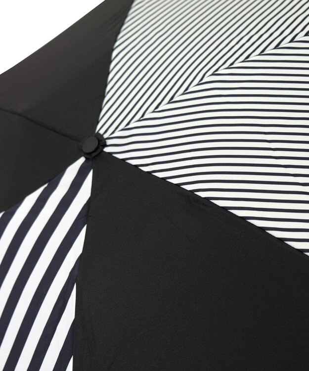 +RING 【UVカット90%以上】【簡単開閉】【数量限定】レディース向け  晴雨兼用折傘 53cm BLK-STP T1250 黒