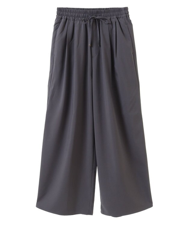 earth music&ecology ゆるてろワイドパンツ Gray