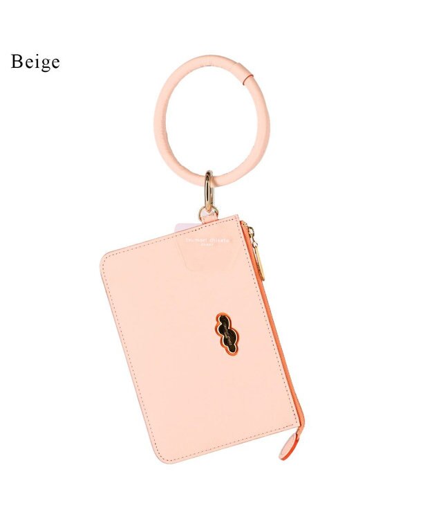 tsumori chisato CARRY くもマーク ポーチ スマホストラップ リングストラップ ベージュ