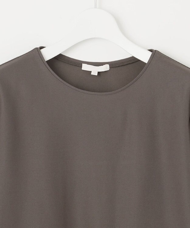 自由区 【洗える】オルタンシアフルールプリントコンビ カットソー オレンジ系