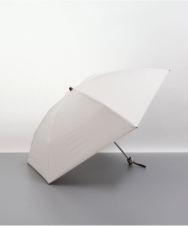 AURORA オーロラ　晴雨兼用折りたたみ傘（無地） クリーム