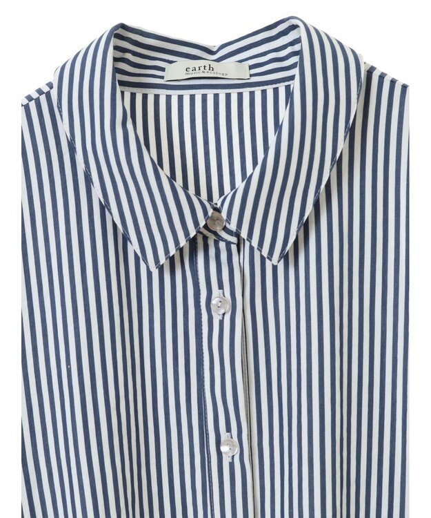 earth music&ecology アシンメトリーティアードチュニック Stripe