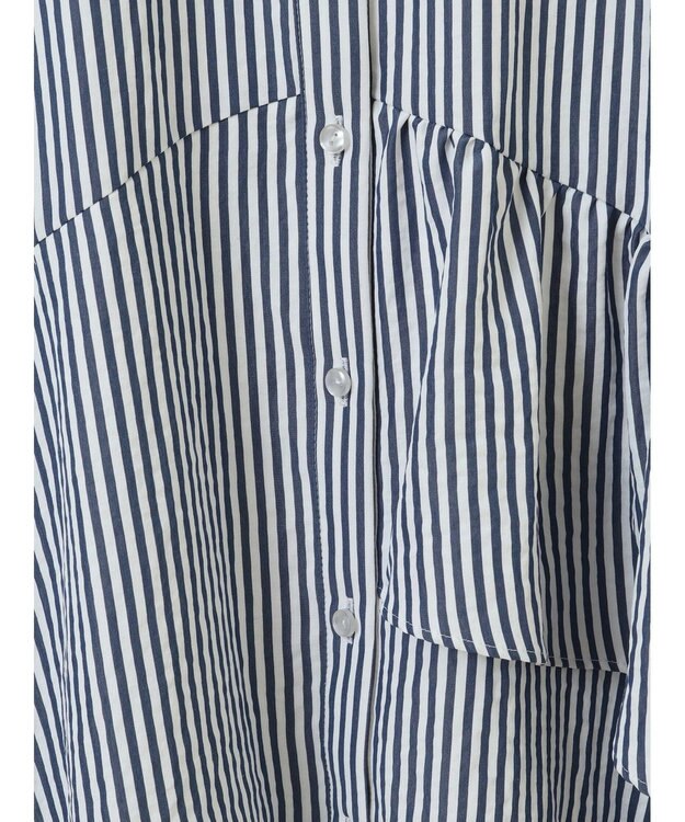 earth music&ecology アシンメトリーティアードチュニック Stripe