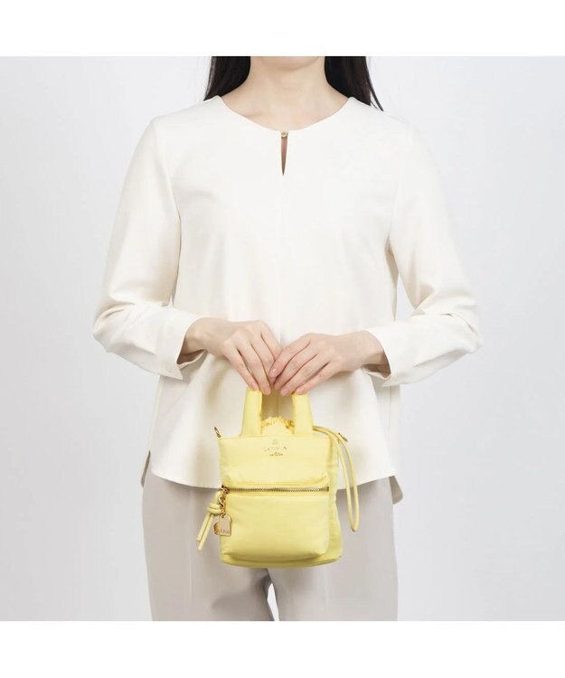 LANVIN en Bleu ボンボン 2wayミニショルダーバッグ イエロー