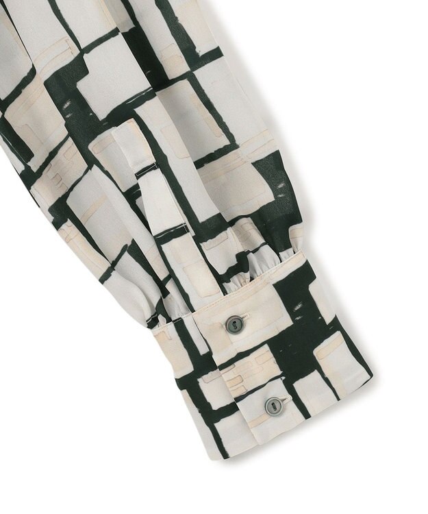 23区 S 【洗える】ARGENTI コラージュプリント ワンピース ブラック系