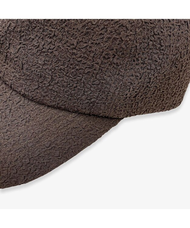 林八百吉商店 un chapeau  シャーリングキャップ ブラウン