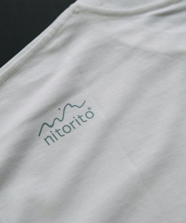 nitorito 【UNISEX】stone Tシャツ red×(whiteボディ)