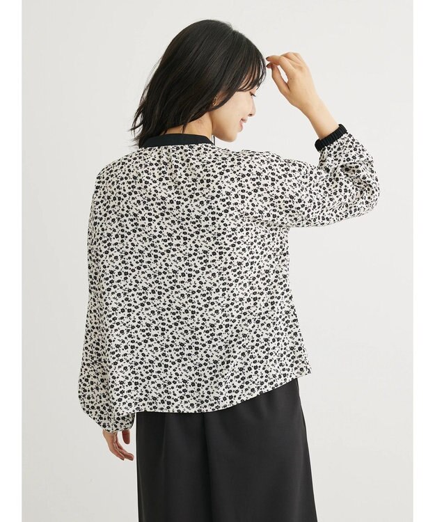 Green Parks ・ＥＬＥＮＣＡＲＥ　ＤＵＥコバナパイピングブラウス Off White