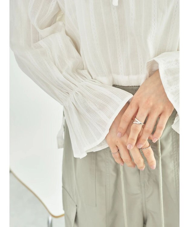 earth music&ecology ＳＥＴ２点ドビーショートブラウス＋キャミワンピース Beige