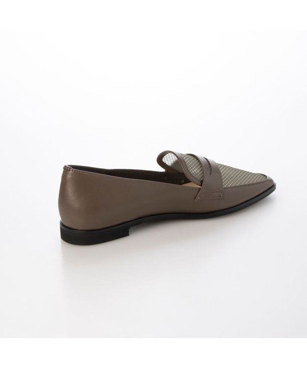 MODE ET JACOMO <carino>メッシュチュールローファー カーキ