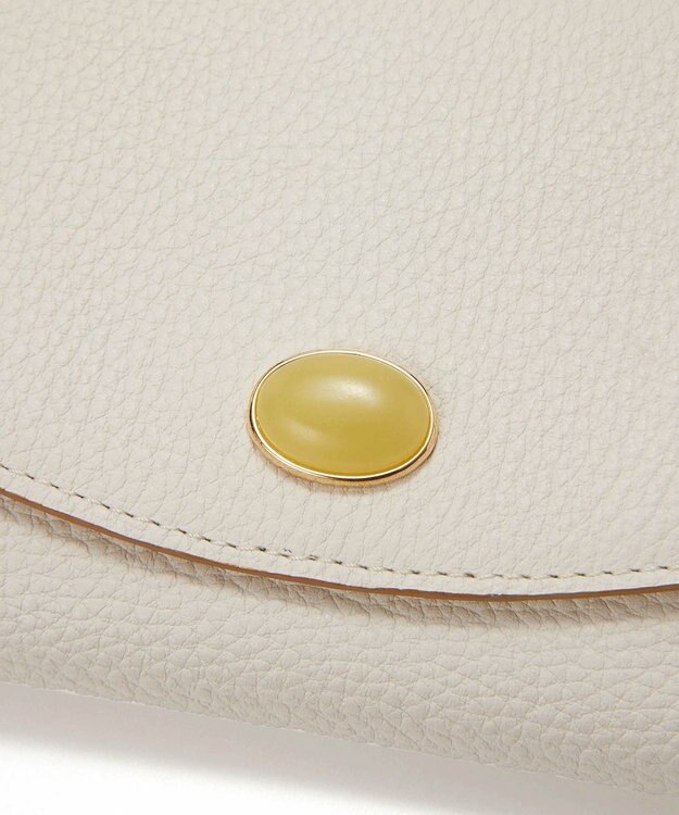 TOPKAPI 【TOPKAPI】gemdrops ジェムドロップ ミニエンボスレザー 天然石 二つ折り 財布 オフ