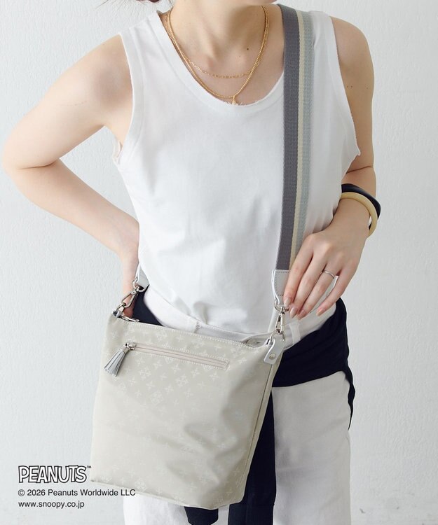 russet 《PEANUTS×russet》リバーシブルショルダーバッグ(CE-1755) L.Blue