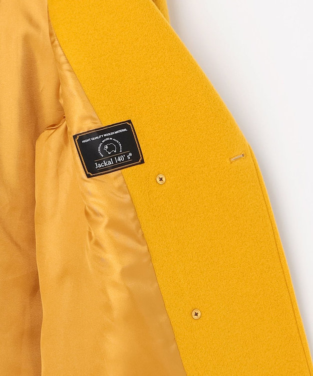 J.PRESS LADIES 【WEB限定カラーあり】Jackal ソフトメルトン Pコート 【WEB限定】イエロー系
