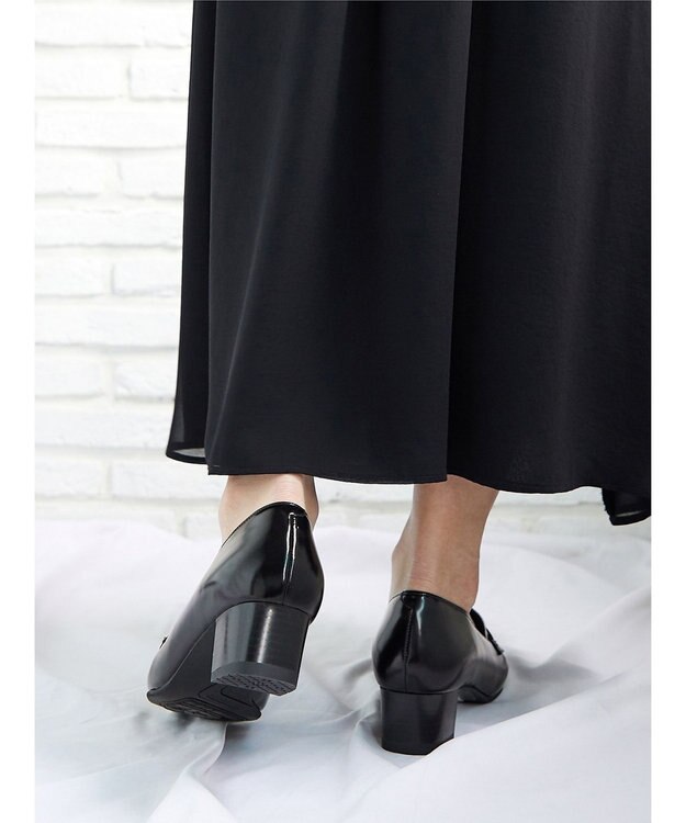 ASICS WALKING ランウォーク レディース 4.0cm ヒール 2E ブラック系