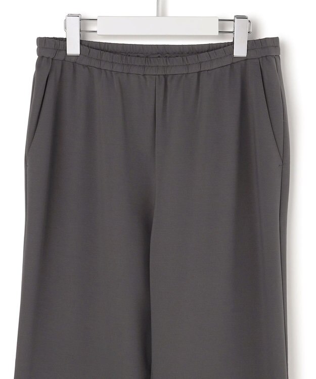 ICB ナイロンストレッチポンチ セミワイドパンツ チャコール