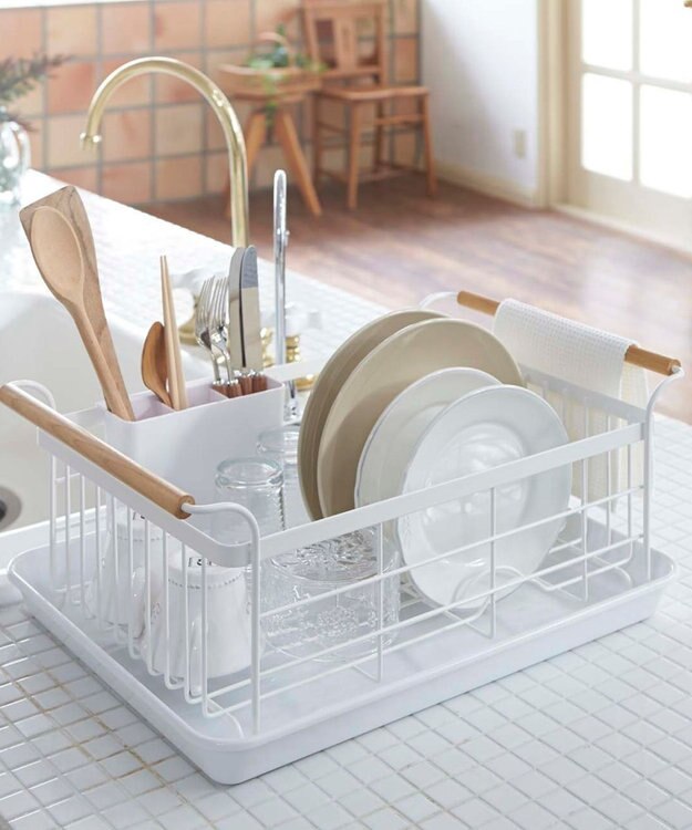 tower 水切りバスケット トスカ ホワイト ホワイト