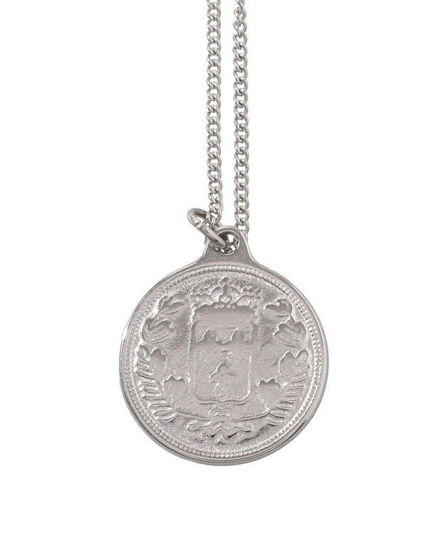 earth music&ecology 【ステンレス】コインモチーフ３連ネックレス Silver