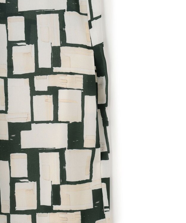 23区 S 【洗える】ARGENTI コラージュプリント ワンピース ブラック系