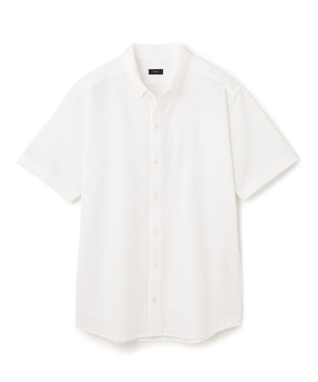 JOSEPH HOMME コンパクトサッカージャージー　BDシャツ ホワイト系