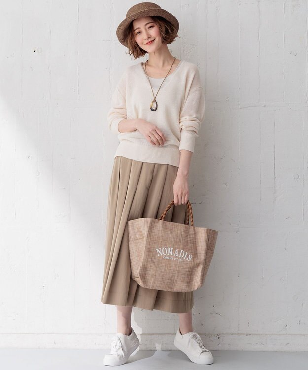 23区 【CLASSY.6月号掲載】ホーンリング ネックレス ベージュ系