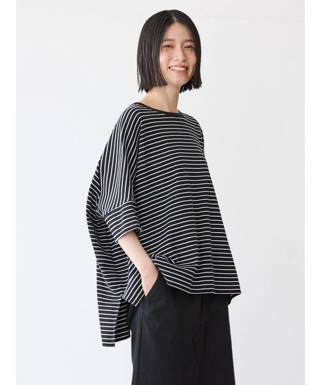 AMERICAN HOLIC 接触冷感ポンチョシルエットポンチプルオーバー Border