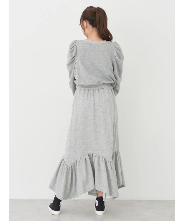 earth music&ecology ウラケロゴ短丈プルオーバー Gray