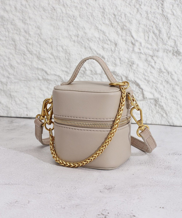 style code 【VerdeVari/ヴェルデヴァリ】TINY VANITY BAG グレージュ