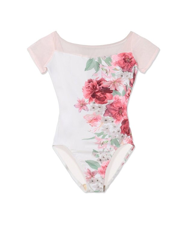 Chacott 【MAY NAGAHISA】キャップスリーブレオタード ラズベリープリント