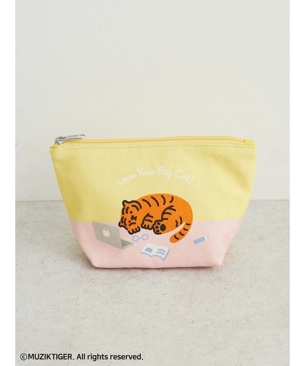 Green Parks ムジークタイガー／マチつきポーチ Yellow
