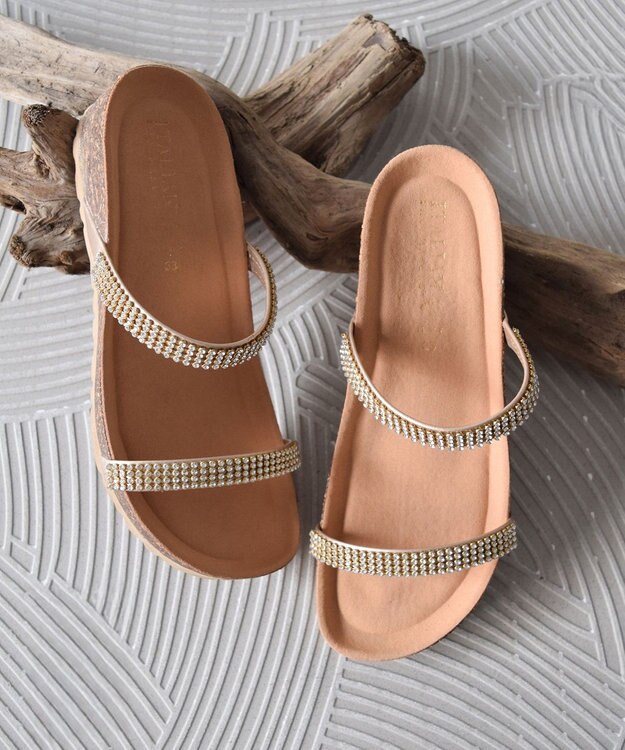 ITALIAN SHOEMAKERS】ダブルラインストーンクッションインソール