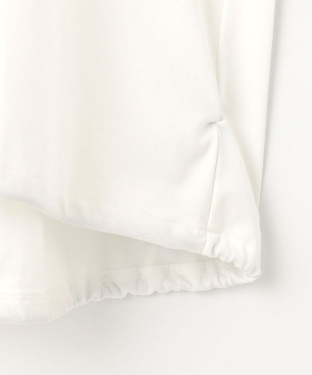 ANY L 【洗濯機可/UVケア】シルケットスムースドロストＴシャツ オフ