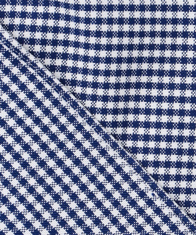 J.PRESS MEN 【PREMIUM PLEATS / 形態安定】ギンガムチェック 半袖シャツ / B.D. ネイビー系3
