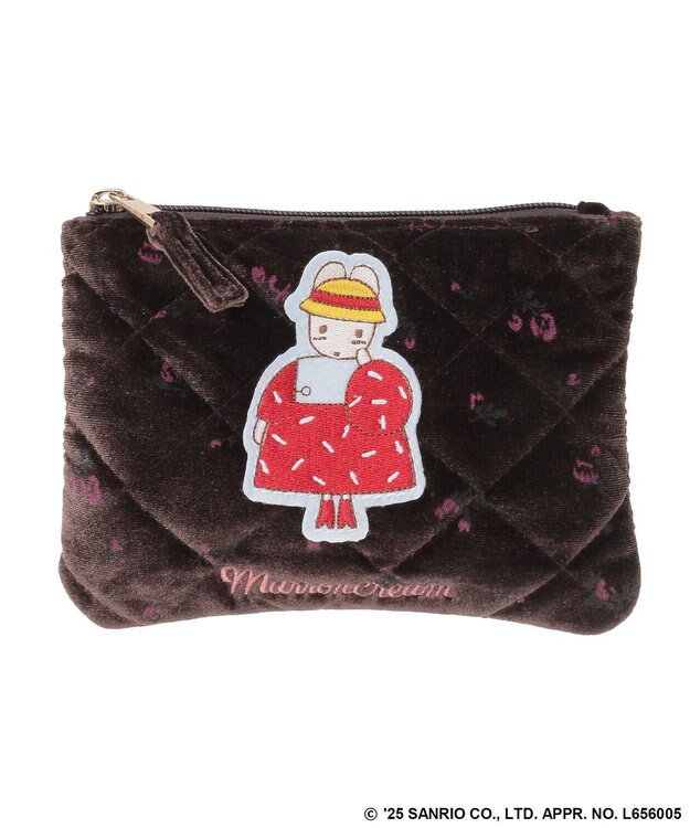 Green Parks キルトポーチ Brown