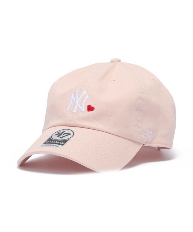 WEGO 【ユニセックス着用ITEM】＇47　CLEAN　UP　MLB　MINI　HEART ピンク