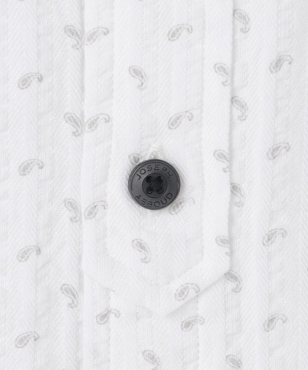 JOSEPH ABBOUD 【UVカット】オーガニックコットンプリッセ 七分袖シャツ ライトグレー系5