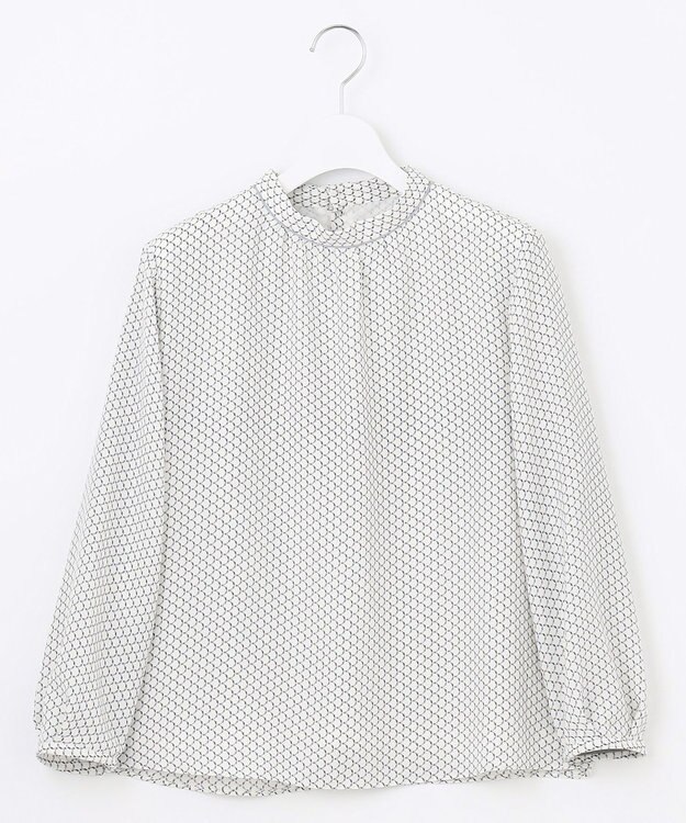 J.PRESS LADIES 幾何プリント カットソー ホワイト系5