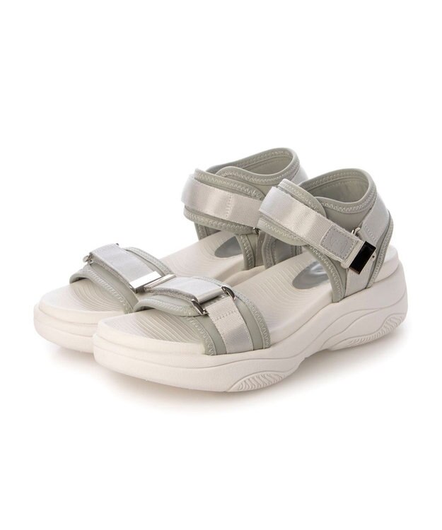 ing <ing>厚底スポーツサンダル ライトブルー